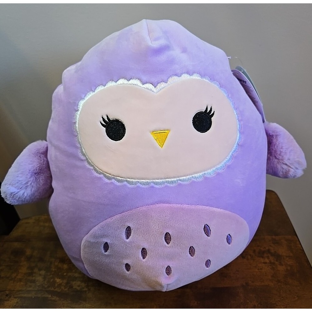 Squishmallows Scarlito Purple Barn Owl 11" Plush 2024 Soft Stuffed Jazwares NEW